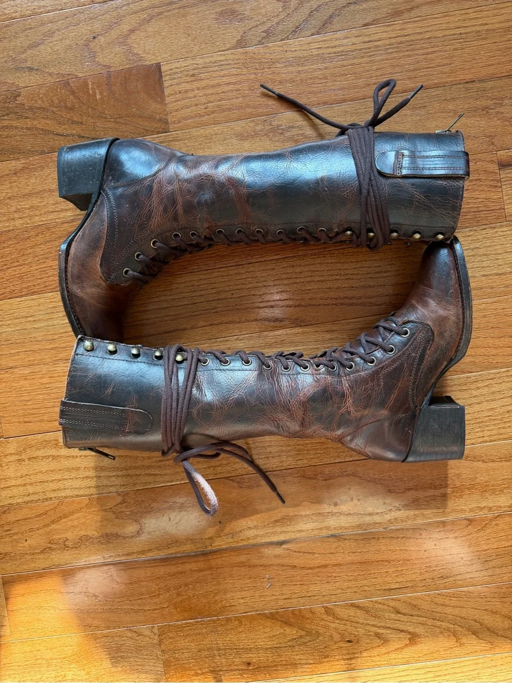 Freebird by Steven Grany Tall Leather Boots Cognac 7